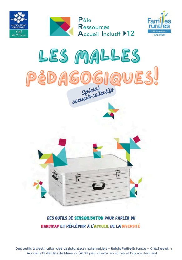 plaquette présentation des malles pédagogiques du pole ressources handicap de l'Aveyron