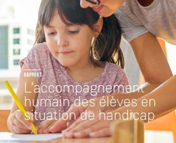 Accompagnement humain des élèves en situation de handicap.